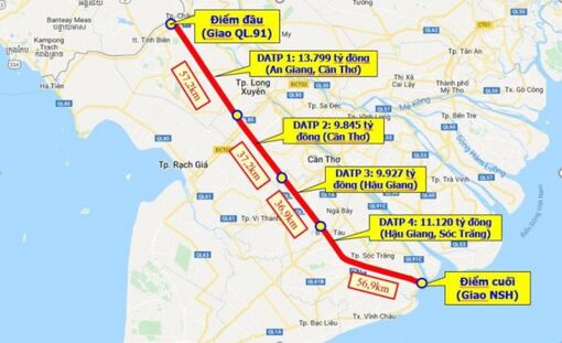 Giải phóng mặt bằng cho cao tốc Châu Đốc – Cần Thơ – Sóc Trăng