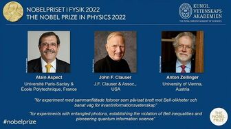 Giải Nobel Vật lý 2022 vinh danh 3 nhà khoa học người Pháp, Mỹ và Áo