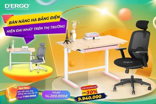 Bàn học thông minh chống gù, chống cận D’Ergo