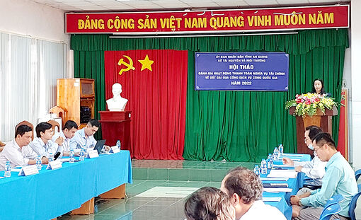 Hội thảo đánh giá hoạt động thanh toán nghĩa vụ tài chính về đất đai