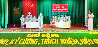 Trại giam Định Thành tổ chức Vòng  chung kết Hội thi Văn hóa ứng xử trong phạm nhân năm 2022.
