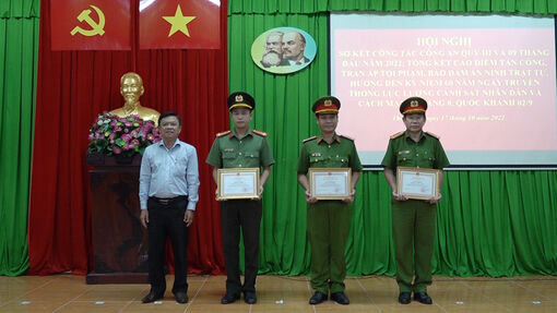Công an Thoại Sơn triệt phá 100% vụ phạm pháp hình sự