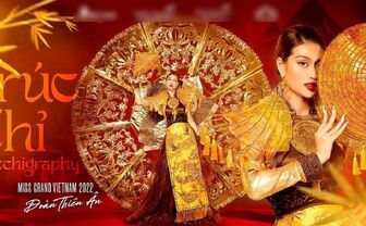 Việt Nam lọt Top 4 trang phục dân tộc đẹp nhất Miss Grand International 2022