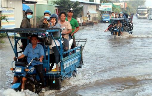 Hậu Giang: Chủ động ứng phó triều cường gây ngập lụt