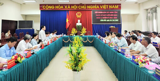 Đoàn khảo sát HĐND tỉnh An Giang làm việc với UBND TP. Châu Đốc