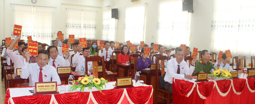 Kỳ họp lần thứ 8 HĐND huyện Thoại Sơn khóa XII (nhiệm kỳ 2021-2026) thông qua nhiều nghị quyết quan trọng