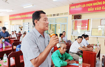 Đại biểu HĐND 3 cấp tiếp xúc cử tri huyện Châu Phú