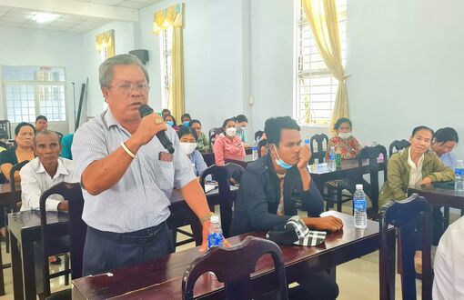 Đại biểu HĐND 3 cấp tiếp xúc cử tri huyện Tịnh Biên