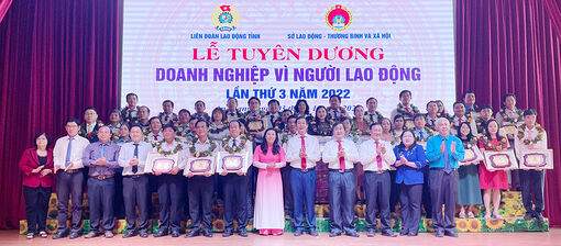 An Giang tuyên dương 39 “Doanh nghiệp vì người lao động” năm 2022