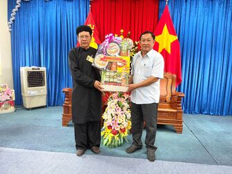 UBMTTQVN tỉnh An Giang và Sở Nội vụ thăm Phật hội Tứ Ân Hiếu Nghĩa