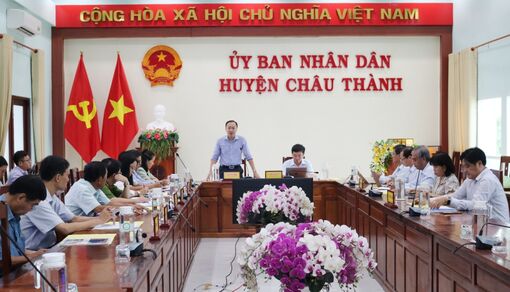 Châu Thành làm việc với Viễn thông An Giang triển khai Trung tâm giám sát điều hành thông minh (IOC)