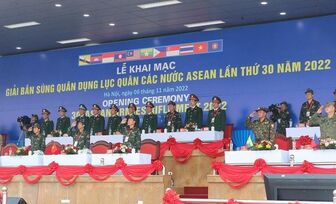 Khai mạc Giải bắn súng quân dụng Lục quân các nước ASEAN lần thứ 30