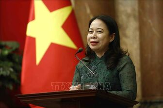 Phó Chủ tịch nước Võ Thị Ánh Xuân gặp mặt người có uy tín trong cộng đồng các dân tộc tỉnh Lào Cai