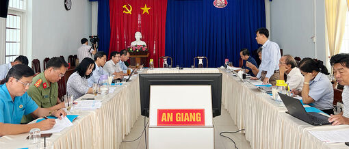Họp góp ý kế hoạch tổ chức Họp báo thông tin Lễ kỷ niệm 190 năm thành lập tỉnh An Giang