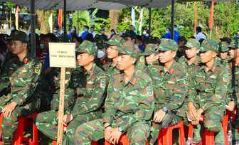 Ban Tổ chức Tết quân - dân huyện Tịnh Biên tổ chức lễ xuất quân
