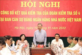 Công bố kết quả kiểm tra tại Ban cán sự đảng Ngân hàng Nhà nước Việt Nam