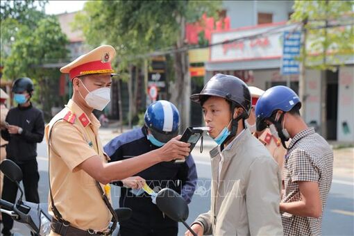 Cảnh sát Giao thông thực hiện cao điểm bảo đảm trật tự, an toàn giao thông dịp Tết 2023