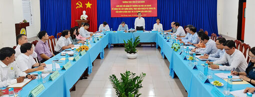 Thường trực Tỉnh ủy An Giang làm việc với Đảng ủy Trường Đại học An Giang