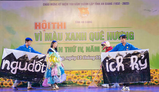 Đoàn khối Cơ quan và Doanh nghiệp tỉnh An Giang đoạt hạng nhất Hội thi “Vì màu xanh quê hương lần thứ IV/ 2022”