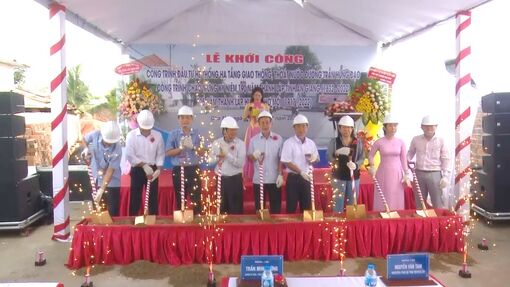 UBND huyện Chợ Mới đầu tư 14,7 tỷ đồng xây dựng hạ tầng giao thông, thoát nước đường Trần Hưng Đạo