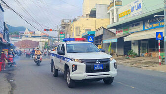 Công an huyện Tịnh Biên ra quân mở đợt cao điểm trấn áp tội phạm