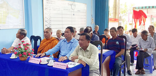 Bí thư Huyện ủy Châu Thành Lê Phước Dũng dự Ngày hội Đại đoàn kết tại ấp Bình Phú I