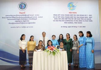 Tăng cường hợp tác giữa Hội Liên hiệp Phụ nữ An Giang và Hội Phụ nữ Campuchia vì hòa bình và phát triển 2 tỉnh Takeo, Kandal