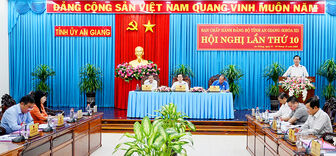 Khai mạc Hội nghị lần thứ 10, Ban Chấp hành Đảng bộ tỉnh An Giang (khóa XI)