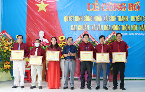 Xã Bình Thạnh đạt chuẩn “Xã Văn hoá nông thôn mới”