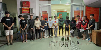 Ngăn chặn 2 nhóm thanh, thiếu niên ở Thoại Sơn và Châu Thành giải quyết mâu thuẫn bằng hung khí và bom xăng