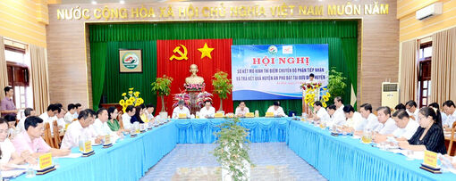 Sơ kết thí điểm mô hình chuyển Bộ phận Tiếp nhận và Trả kết quả huyện An Phú