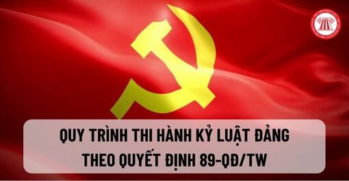 Quy định mới: Quy trình thi hành kỷ luật đảng