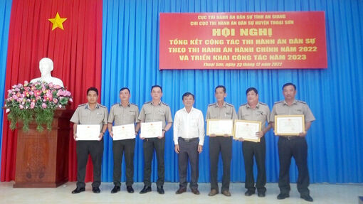 Tổng kết công tác thi hành án dân sự huyện Thoại Sơn năm 2022