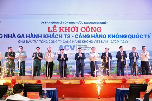 Thủ tướng Phạm Minh Chính dự lễ khởi công Nhà ga T3 sân bay Tân Sơn Nhất