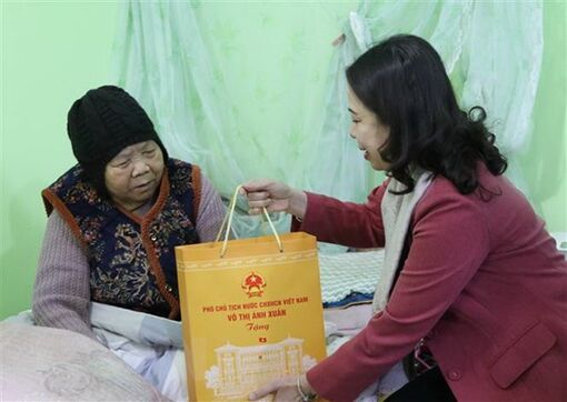 Phó Chủ tịch nước thăm Mẹ Việt Nam Anh hùng, gia đình chính sách