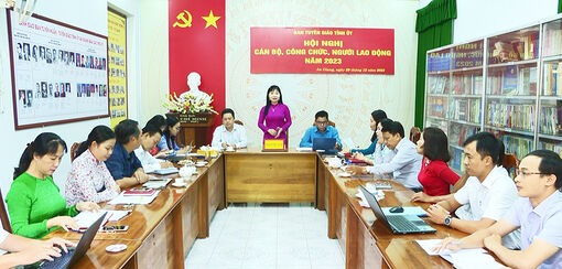 Ban Tuyên giáo Tỉnh ủy An Giang hội nghị cán bộ, viên chức năm 2023