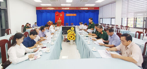 Hội đồng Nghĩa vụ quân sự huyện Châu Phú xét duyệt nghĩa vụ quân sự lần 2 năm 2023