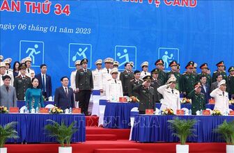 Chủ tịch Quốc hội dự Lễ khai mạc hội thao truyền thống lực lượng Cảnh vệ CAND