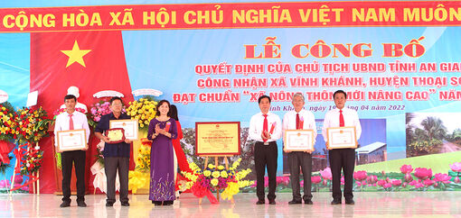 Huyện nông thôn mới Thoại Sơn trên đà phát triển