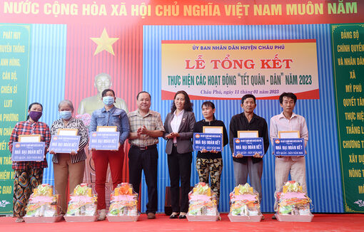UBND huyện Châu Phú tổng kết thực hiện các hoạt động “Tết quân - dân” năm 2023