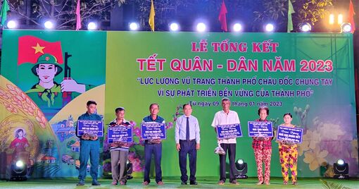 TP. Châu Đốc tổng kết các hoạt động “Tết quân - dân” năm 2023