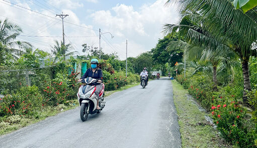 Sắc xuân vùng quê Châu Thành