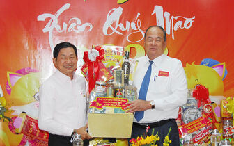 Chủ tịch UBND tỉnh An Giang Nguyễn Thanh Bình chúc Tết doanh nghiệp