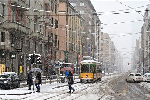 Giá rét khắc nghiệt tại Italy