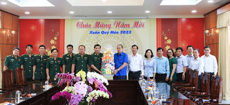 Công an tỉnh, Bộ đội Biên phòng tỉnh chúc Tết lãnh đạo UBND tỉnh An Giang