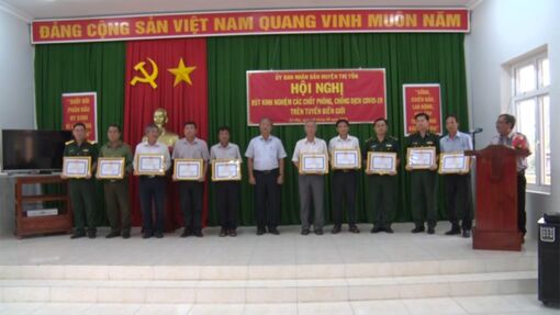 Điện lực Tri Tôn - Công ty điện lực An Giang được vinh danh trong công tác phòng, chống dịch COVID-19