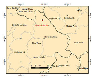 Lại xảy ra động đất tại Kon Plông, Kon Tum