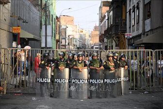 Peru triển khai 10.000 cảnh sát trước cuộc biểu tình mới tại Lima
