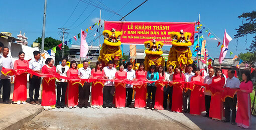 Khánh thành cầu UBND xã Mỹ Hiệp
