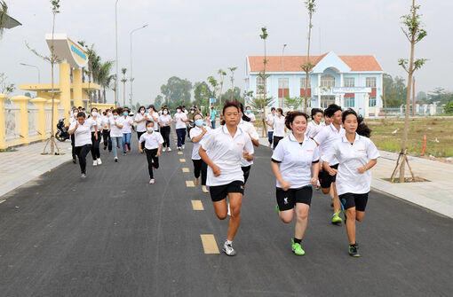 Phong trào thể dục - thể thao thị trấn An Châu phát triển